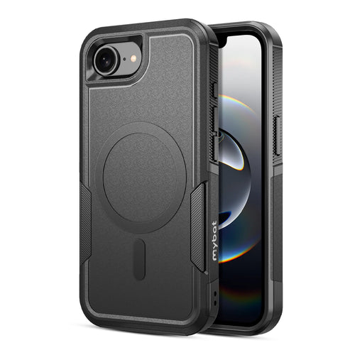 MyBat Fortress Series MagSafe Case for Apple iPhone 16e - Black - MIP16ECSRSKMS301-2.jpg