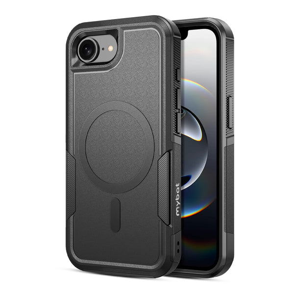 MyBat Fortress Series MagSafe Case for Apple iPhone 16e - Black - MIP16ECSRSKMS301-2.jpg