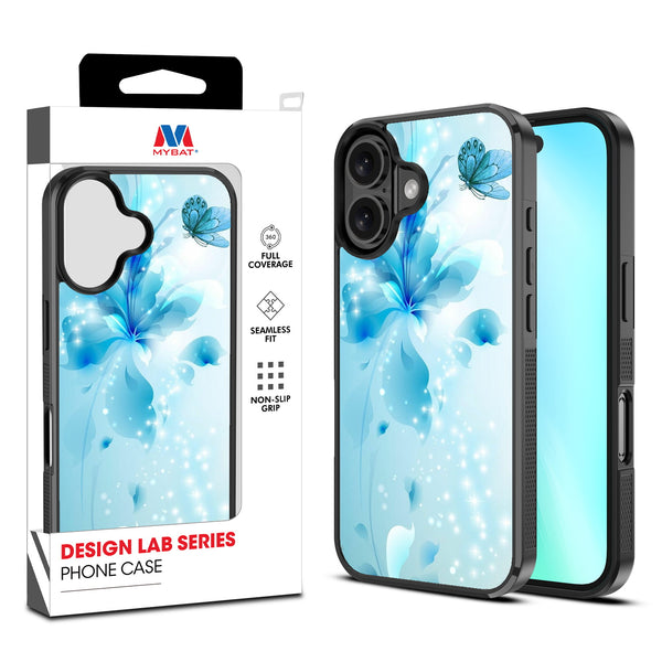 MyBat Design Lab Series Case for Apple iPhone 16 Plus - Butterfly & Flowers - MIP16MCSLESM020-1.jpg