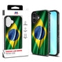 MyBat Design Lab Series Case for Apple iPhone 16 Plus - Brazilian Flag