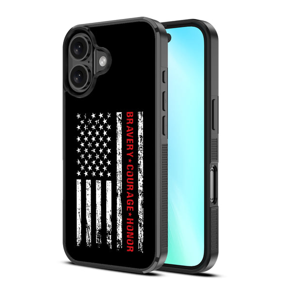 MyBat Design Lab Series Case for Apple iPhone 16 Plus - Firefighter Flag - MIP16MCSLESM041-2.jpg