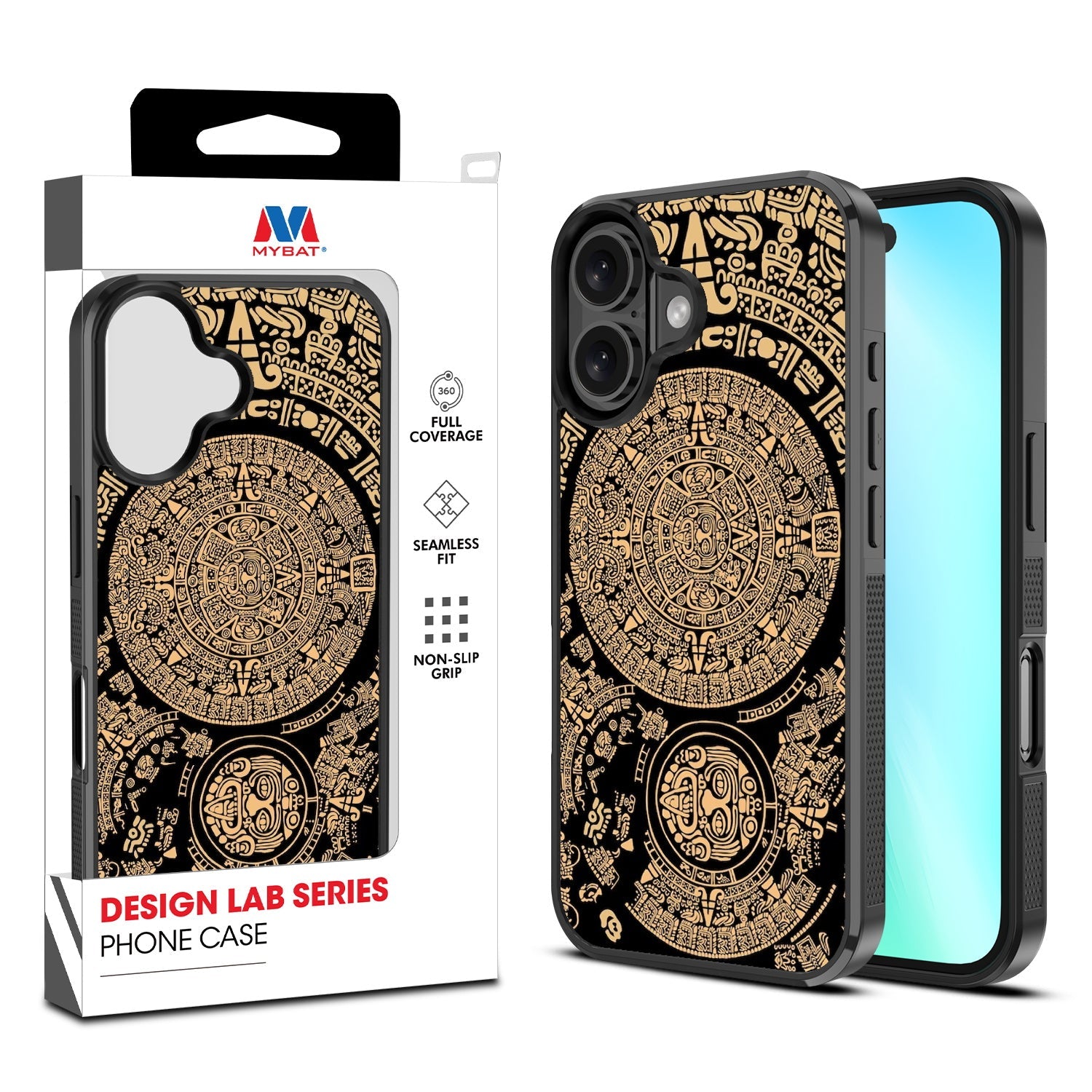 MyBat Design Lab Series Case for Apple iPhone 16 Plus - Mayan Calendar
