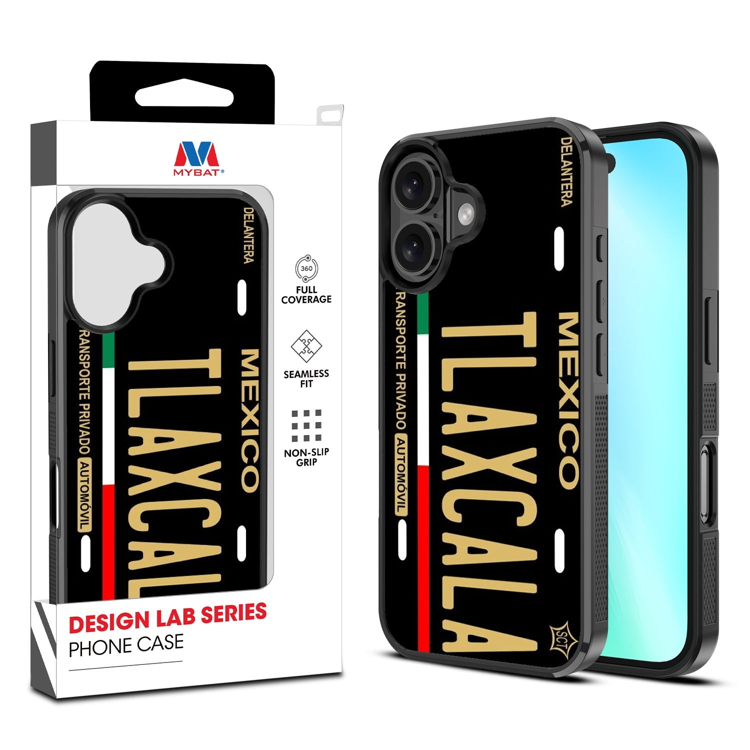 MyBat Design Lab Series Case for Apple iPhone 16 Plus - Tlaxcala Black
