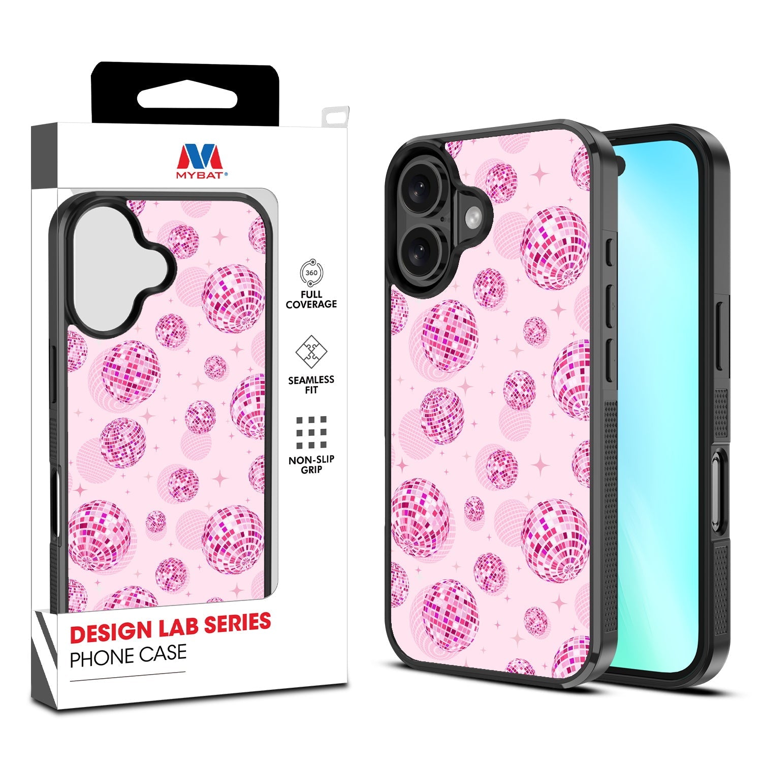 MyBat Design Lab Series Case for Apple iPhone 16 Plus - Disco Balls