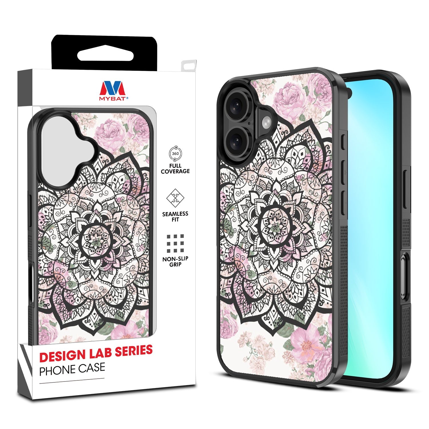MyBat Design Lab Series Case for Apple iPhone 16 Plus - Mandala