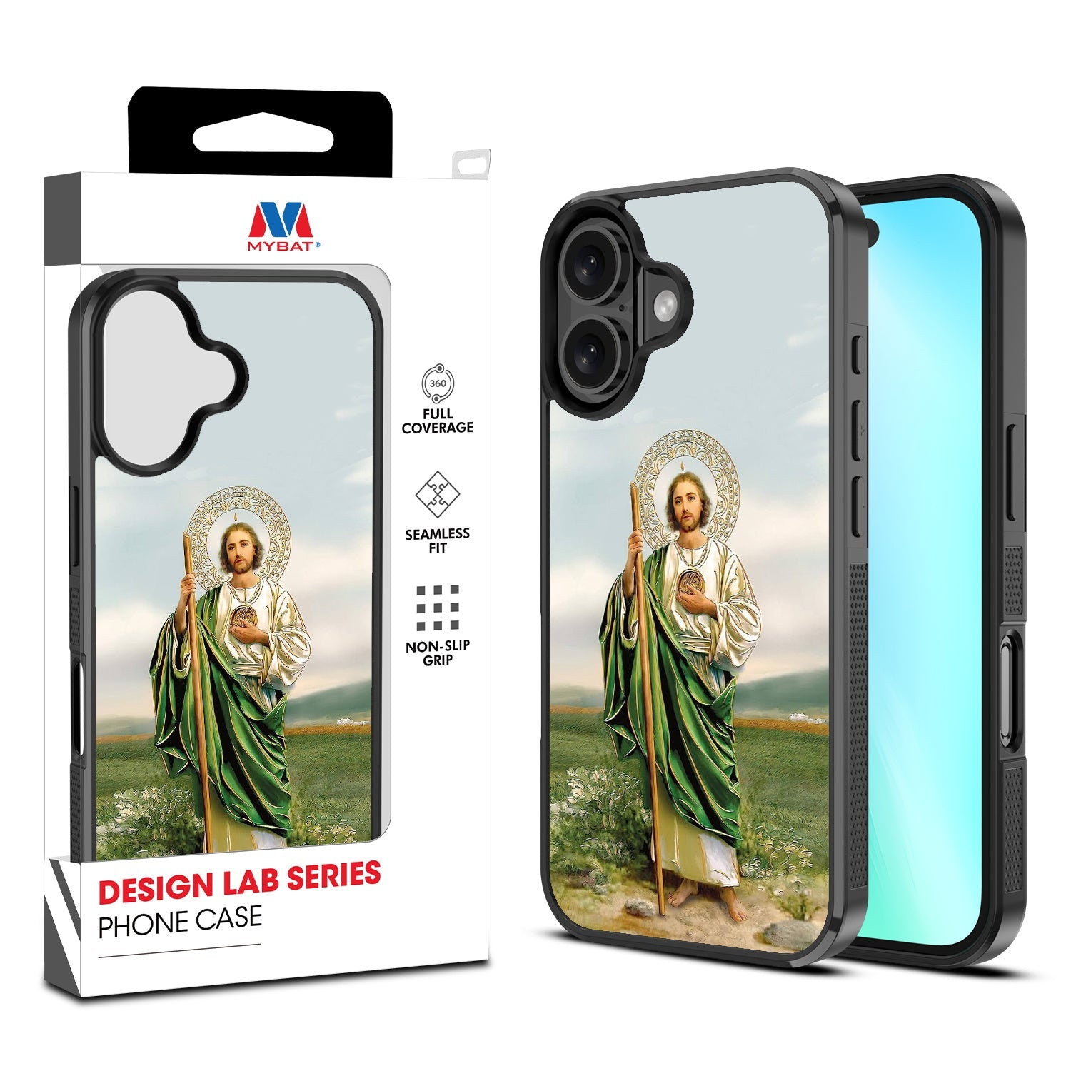 MyBat Design Lab Series Case for Apple iPhone 16 Plus - Saint Judas