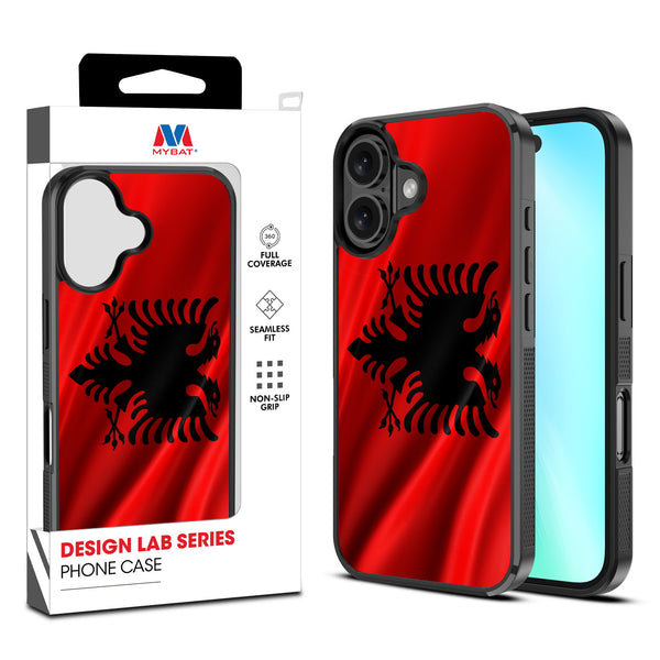 MyBat Design Lab Series Case for Apple iPhone 16 Plus - Albania Flag - MIP16MCSLESM140-1.jpg