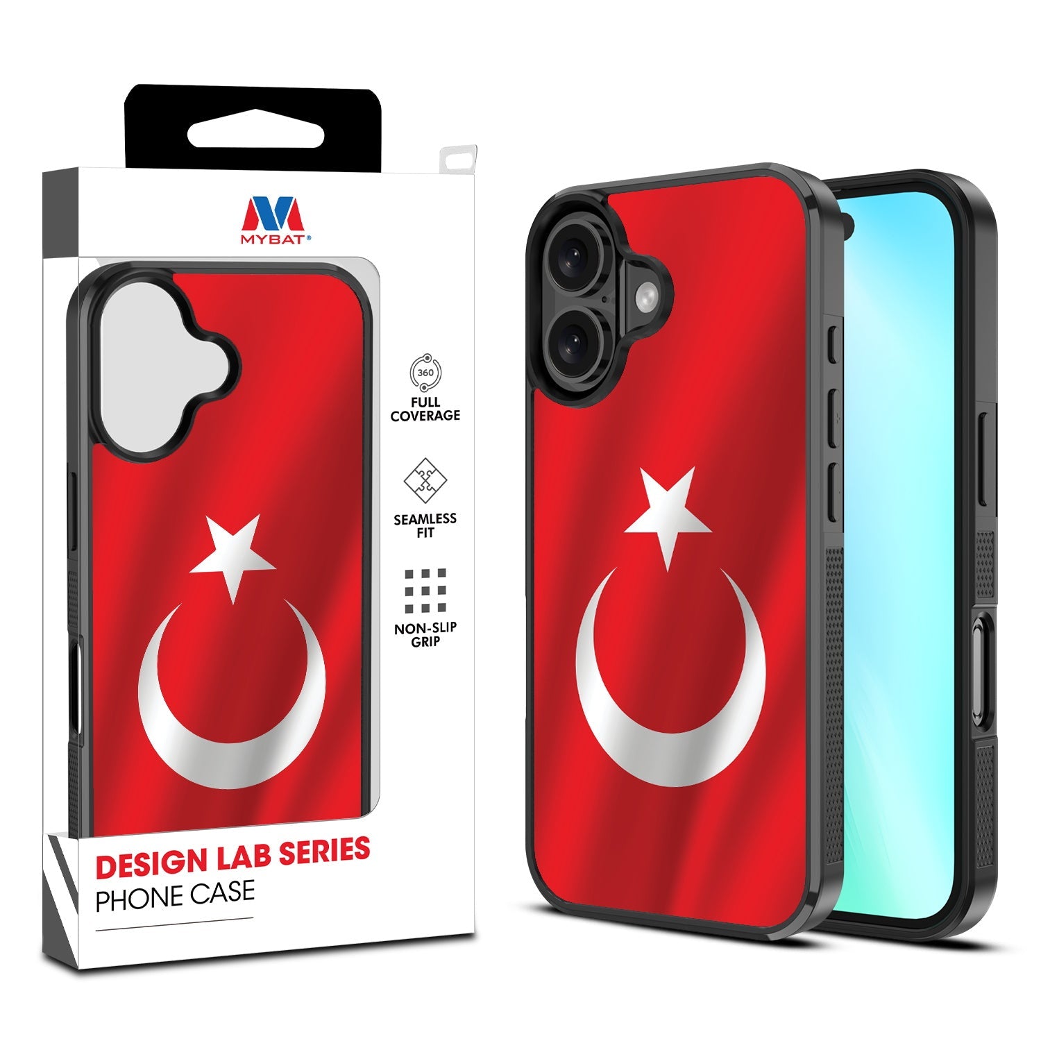 MyBat Design Lab Series Case for Apple iPhone 16 Plus - Turkey Flag