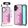 MyBat Design Lab Series Case for Apple iPhone 16 Plus - You Go, Girl