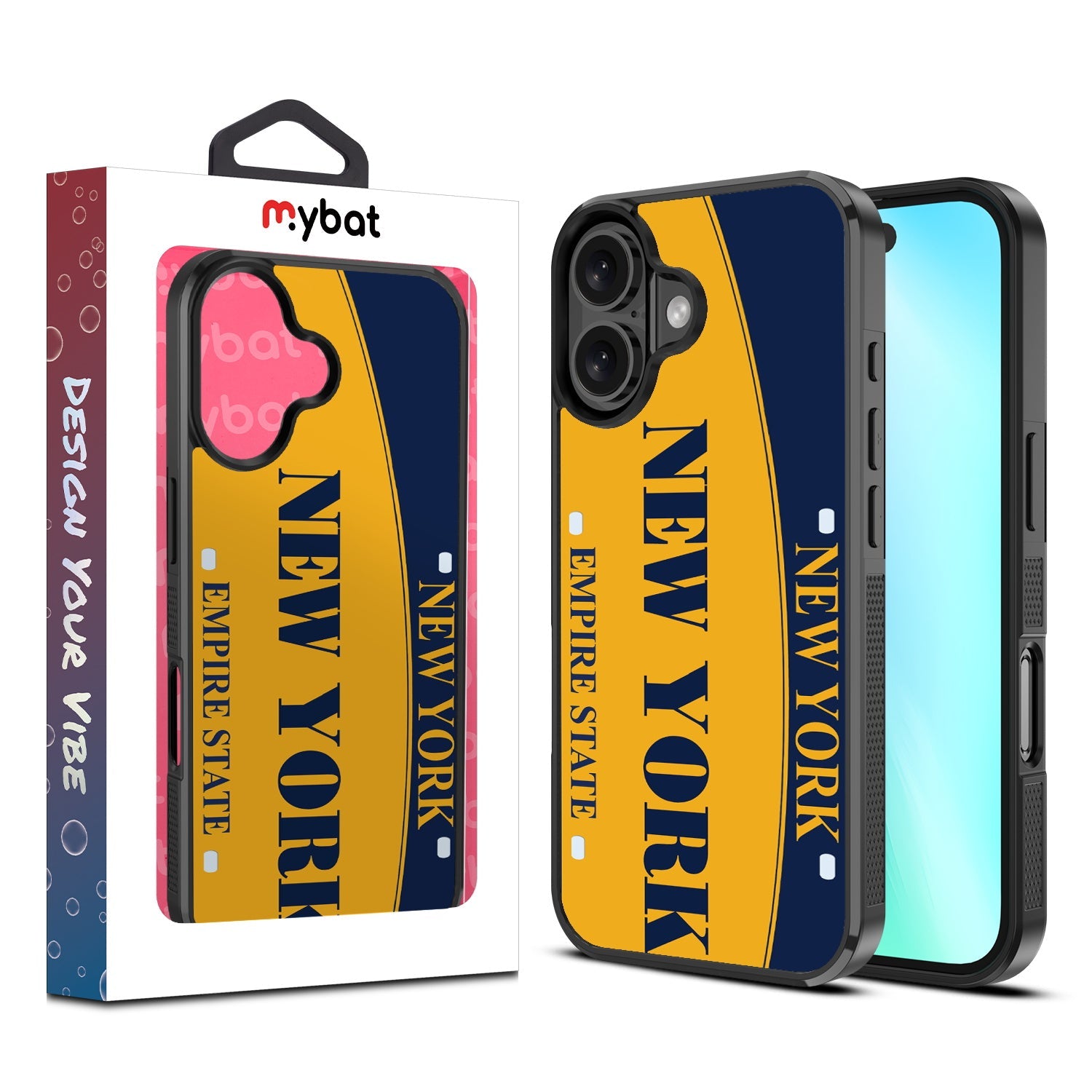 MyBat Design Lab Series Case for Apple iPhone 16 Plus - New York License Plate