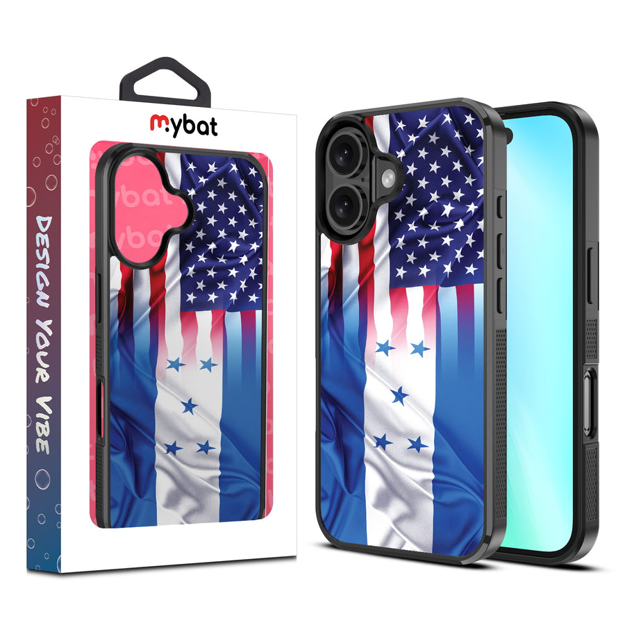 MyBat Design Lab Series Case for Apple iPhone 16 Plus - Honduras-USA Flag - MIP16MCSLESM263-1.jpg