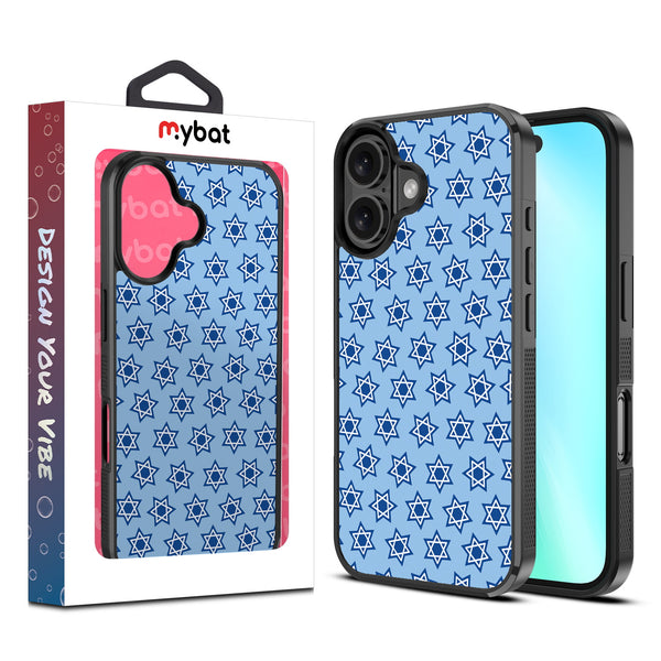 MyBat Design Lab Series Case for Apple iPhone 16 Plus - Star of David - MIP16MCSLESM279-1.jpg