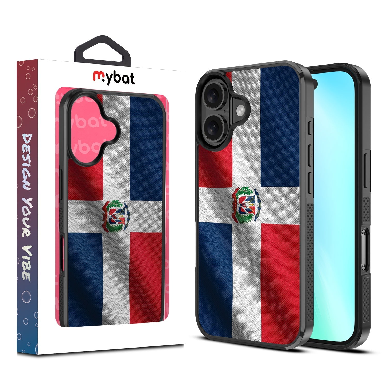 MyBat Design Lab Series Case for Apple iPhone 16 Plus - Dominican Republic Flag
