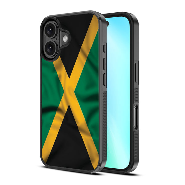 MyBat Design Lab Series Case for Apple iPhone 16 Plus - Jamaica Flag - MIP16MCSLESM310-2.jpg