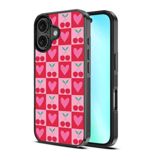 MyBat Design Lab Series Case for Apple iPhone 16 Plus - Cherry Hearts - MIP16MCSLESM334-2.jpg