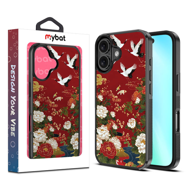 MyBat Design Lab Series Case for Apple iPhone 16 Plus - Crane and Koi Fish - MIP16MCSLESM391-1.jpg