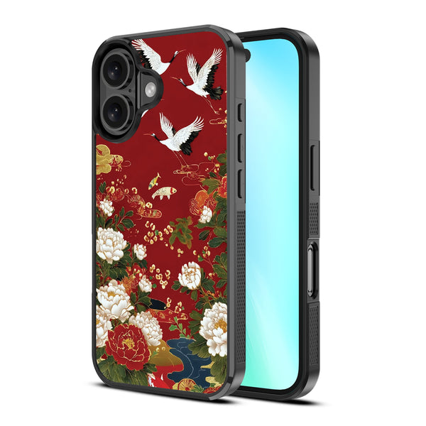 MyBat Design Lab Series Case for Apple iPhone 16 Plus - Crane and Koi Fish - MIP16MCSLESM391-2.jpg