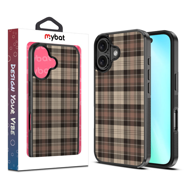 MyBat Design Lab Series Case for Apple iPhone 16 Plus - Mocha Flannel - MIP16MCSLESM431-1.jpg