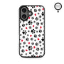 MyBat Design Lab Series MagSafe Case for Apple iPhone 16 Plus - Paw Prints and Hearts
