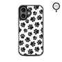 MyBat Design Lab Series MagSafe Case for Apple iPhone 16 Plus - Black Paw Prints - MIP16MCSLESMSM002-3.jpg