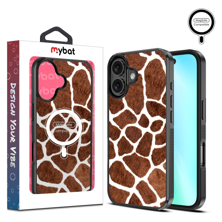 MyBat Design Lab Series MagSafe Case for Apple iPhone 16 Plus - Giraffe spots