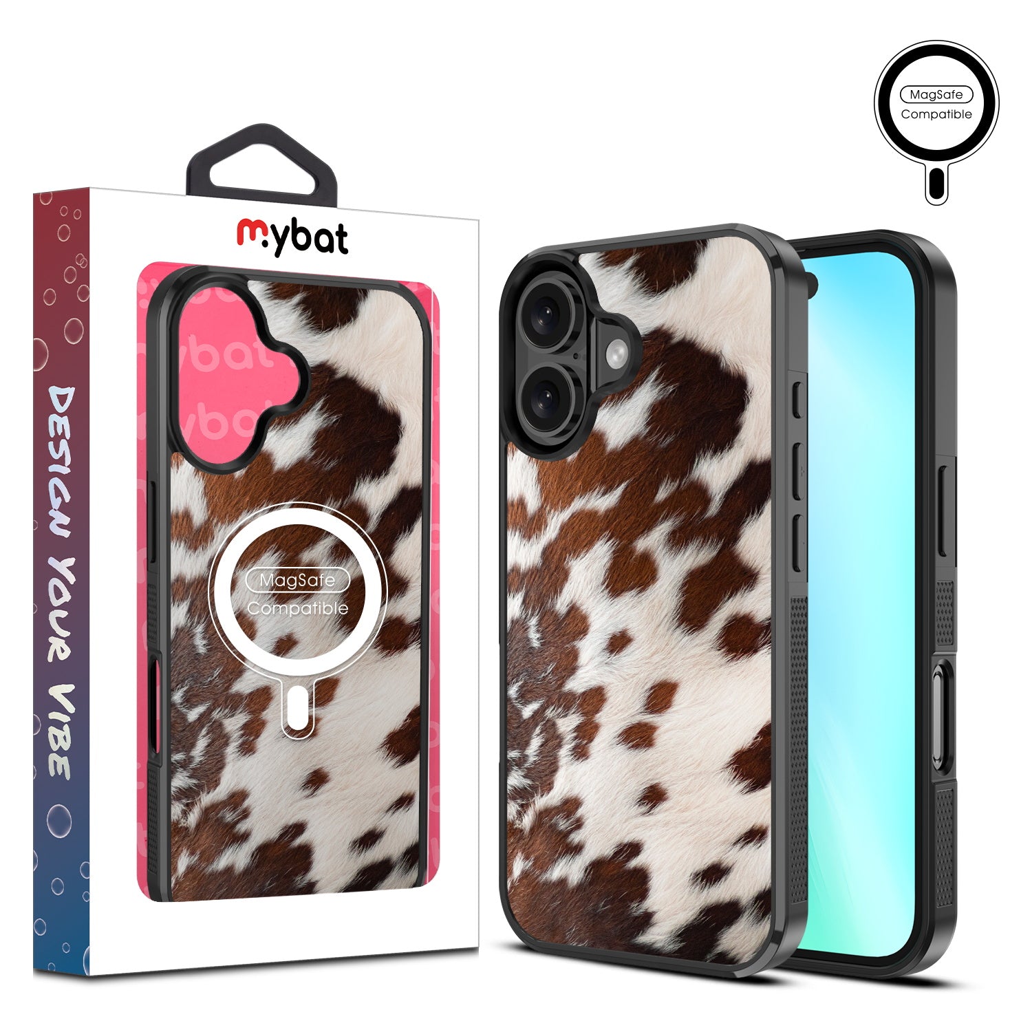 MyBat Design Lab Series MagSafe Case for Apple iPhone 16 Plus - Cow Fur