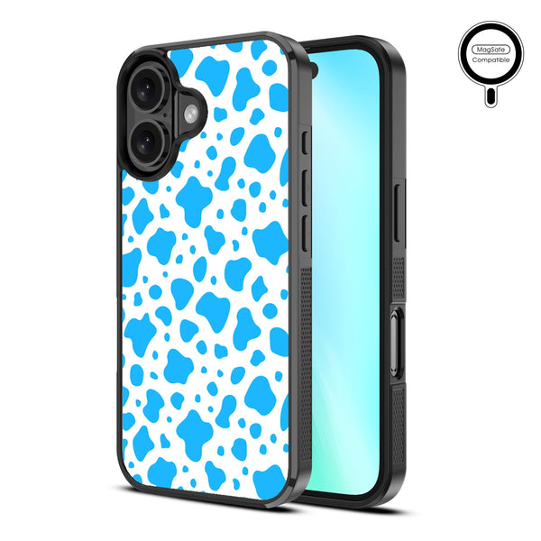 MyBat Design Lab Series MagSafe Case for Apple iPhone 16 Plus - Blue Cow Print - MIP16MCSLESMSM016-2.jpg
