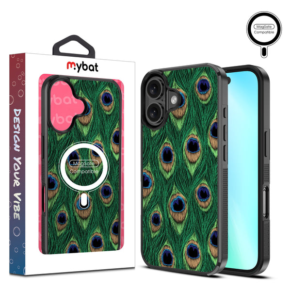 MyBat Design Lab Series MagSafe Case for Apple iPhone 16 Plus - Peacock Feathers - MIP16MCSLESMSM018-1.jpg