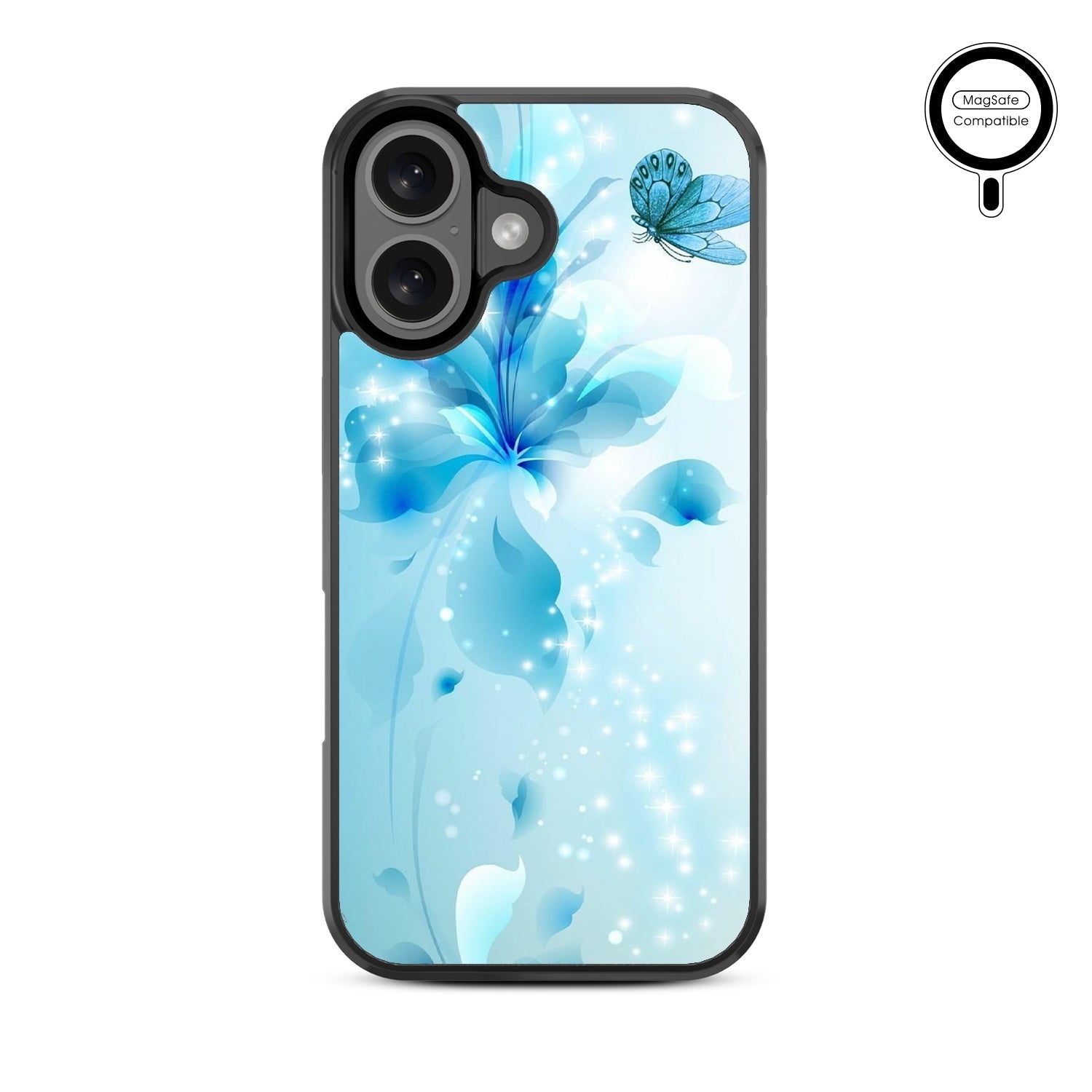 MyBat Design Lab Series MagSafe Case for Apple iPhone 16 Plus - Butterfly & Flowers