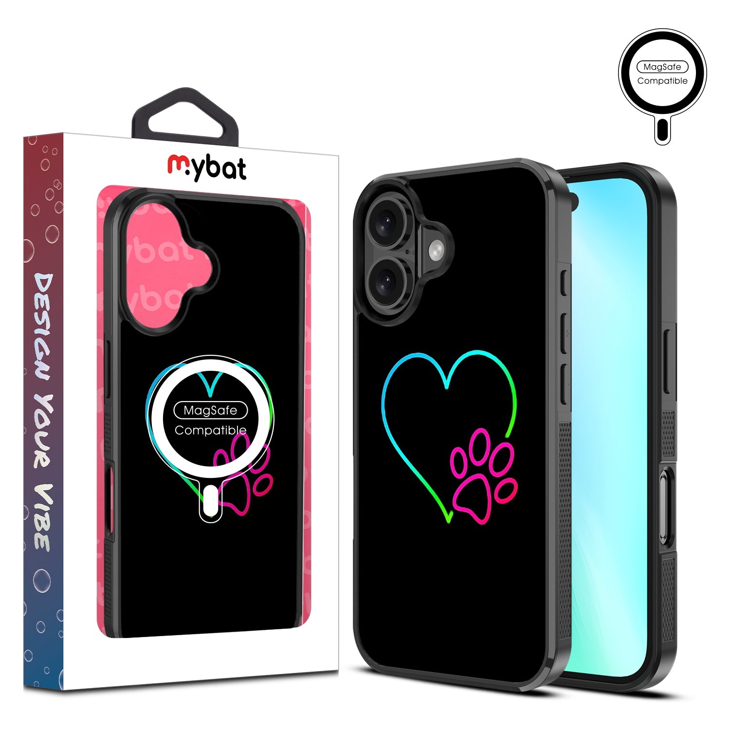 MyBat Design Lab Series MagSafe Case for Apple iPhone 16 Plus - Puppy Love