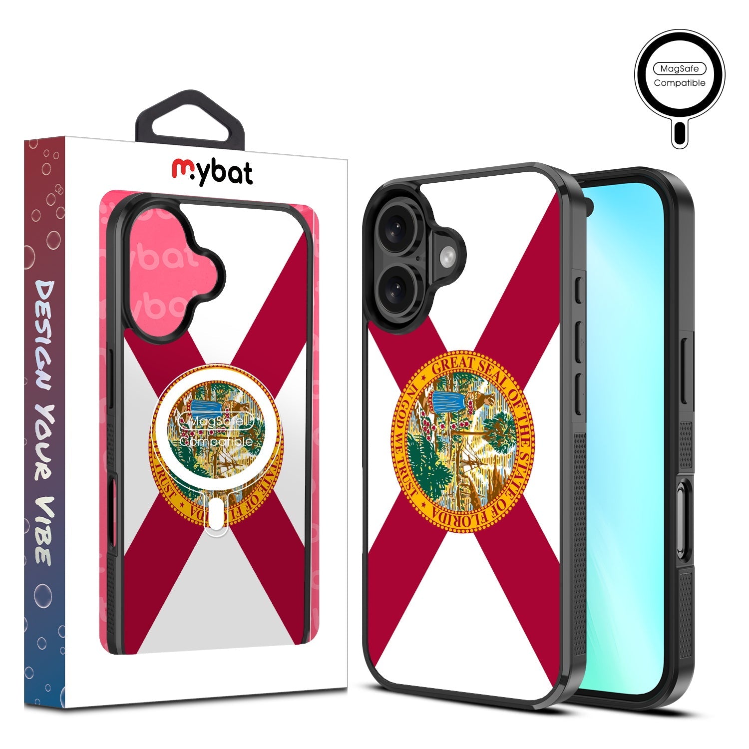 MyBat Design Lab Series MagSafe Case for Apple iPhone 16 Plus - Florida State Flag