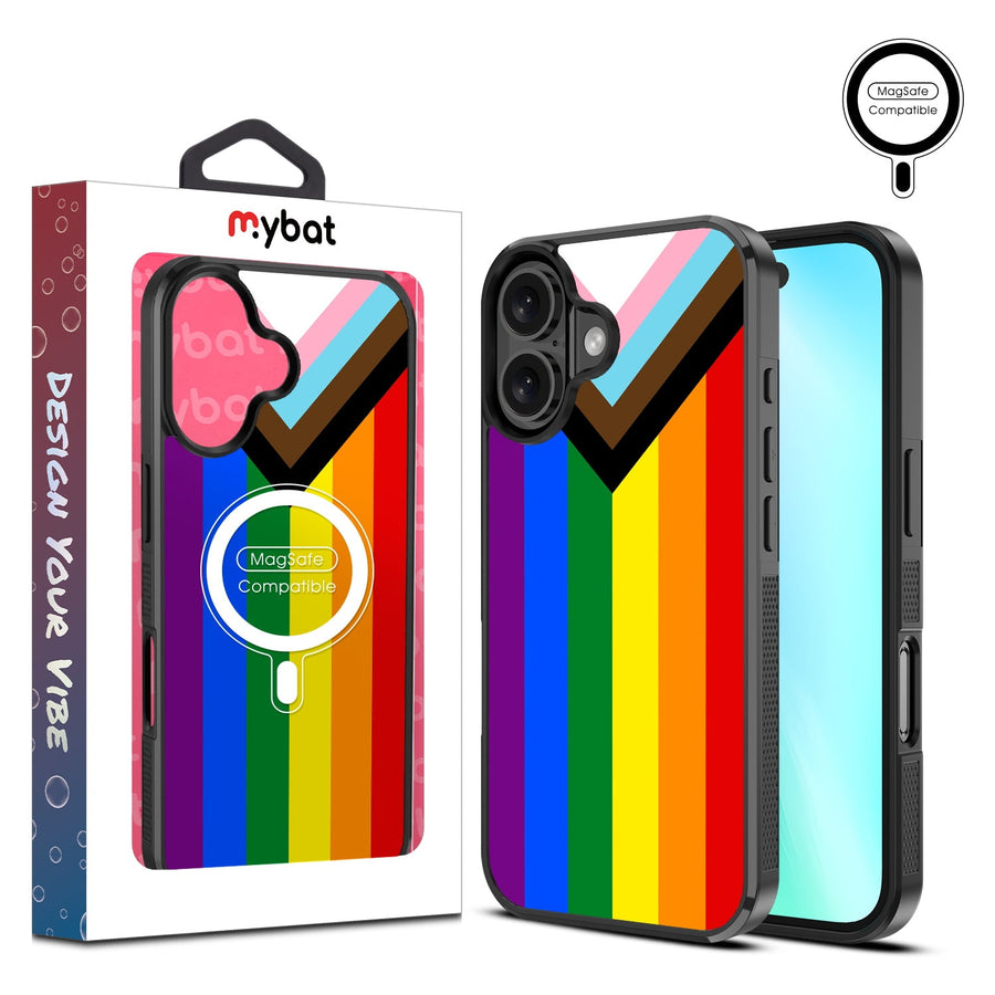 MyBat Design Lab Series MagSafe Case for Apple iPhone 16 Plus - LGBTQ+ Flag