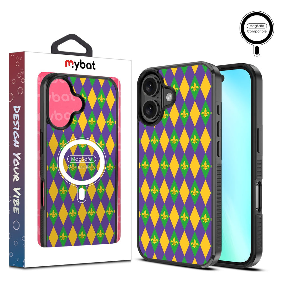 MyBat Design Lab Series MagSafe Case for Apple iPhone 16 Plus - Mardi Gras