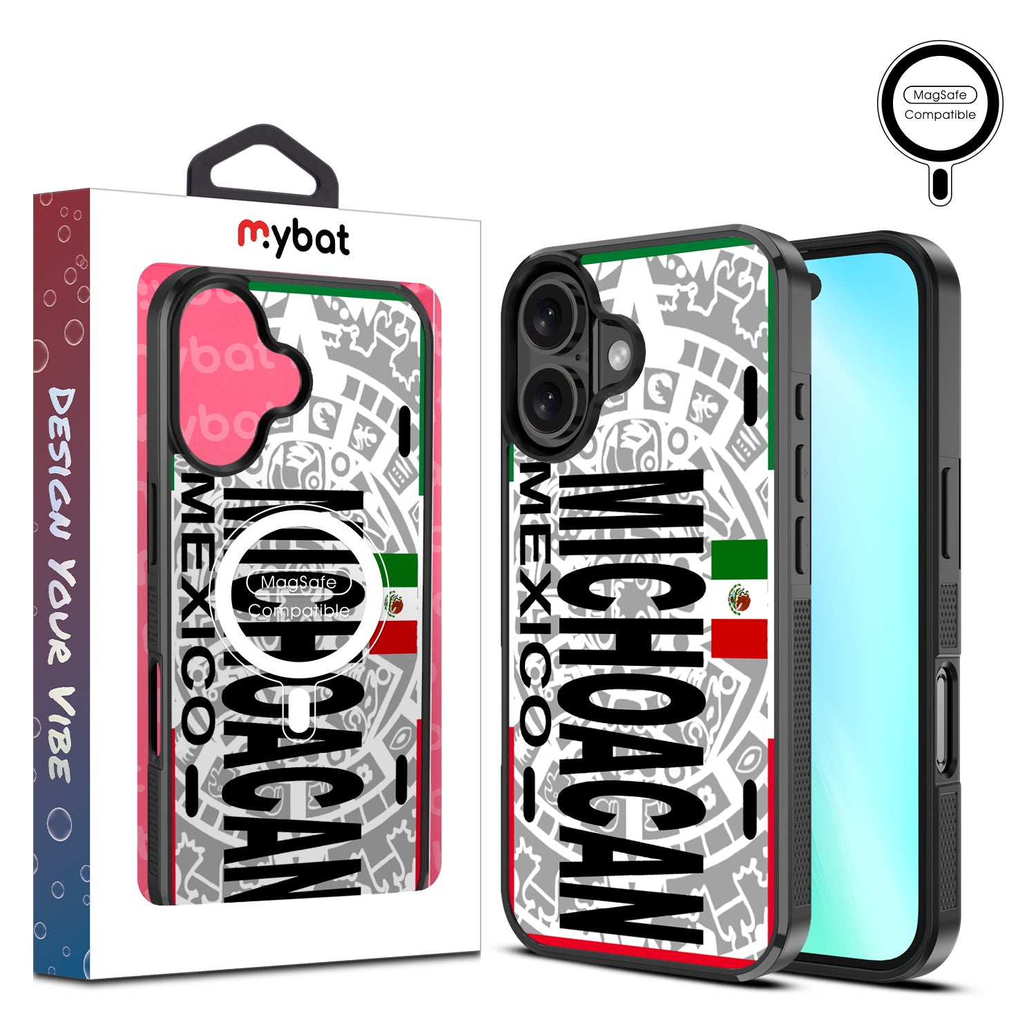 MyBat Design Lab Series MagSafe Case for Apple iPhone 16 Plus - Michoacan Azteca