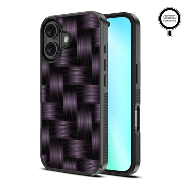 MyBat Design Lab Series MagSafe Case for Apple iPhone 16 Plus - Woven Carbon Fiber - MIP16MCSLESMSM085-2.jpg