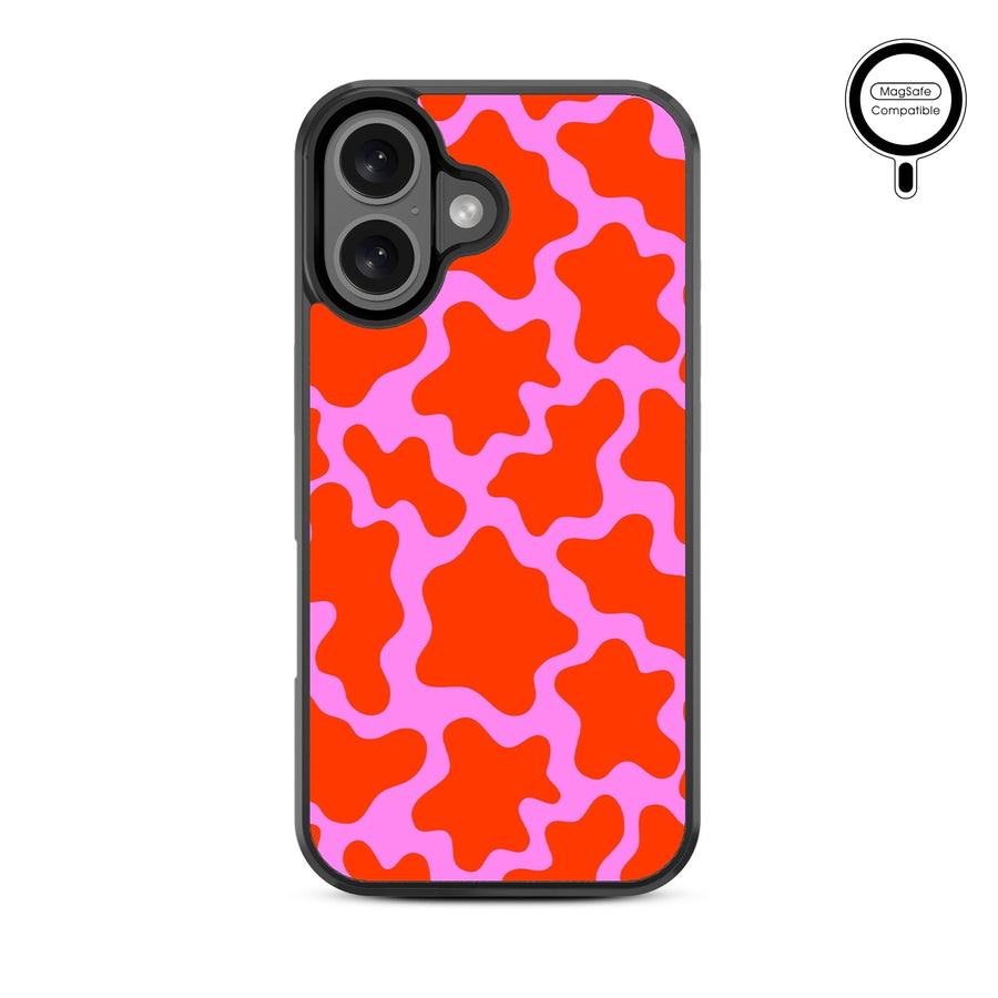 MyBat Design Lab Series MagSafe Case for Apple iPhone 16 Plus - Pink Retro Splashes