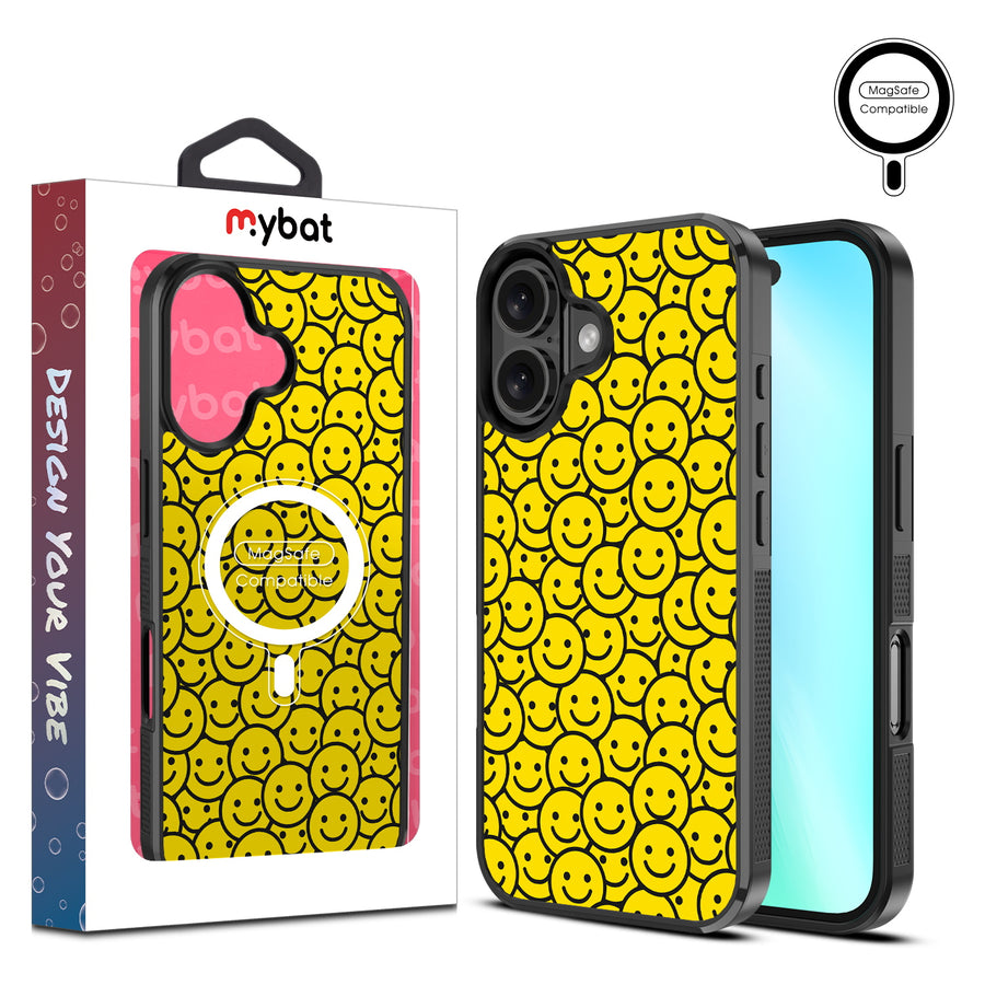 MyBat Design Lab Series MagSafe Case for Apple iPhone 16 Plus - Smiley Faces - MIP16MCSLESMSM097-1.jpg