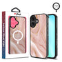 MyBat Design Lab Series MagSafe Case for Apple iPhone 16 Plus - Pink Marble