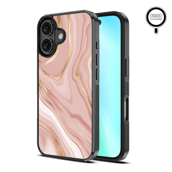 MyBat Design Lab Series MagSafe Case for Apple iPhone 16 Plus - Pink Marble - MIP16MCSLESMSM107-2.jpg