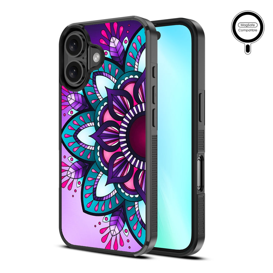MyBat Design Lab Series MagSafe Case for Apple iPhone 16 Plus - Flower Mandala - MIP16MCSLESMSM112-2.jpg
