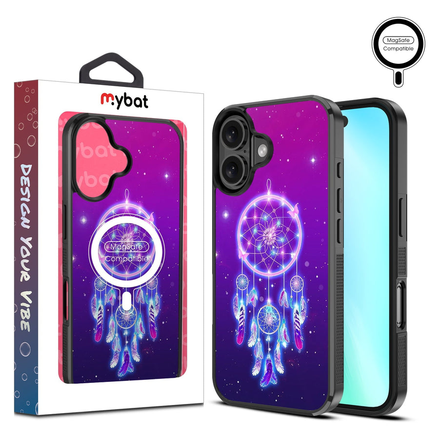 MyBat Design Lab Series MagSafe Case for Apple iPhone 16 Plus - Neon Dreamcatcher