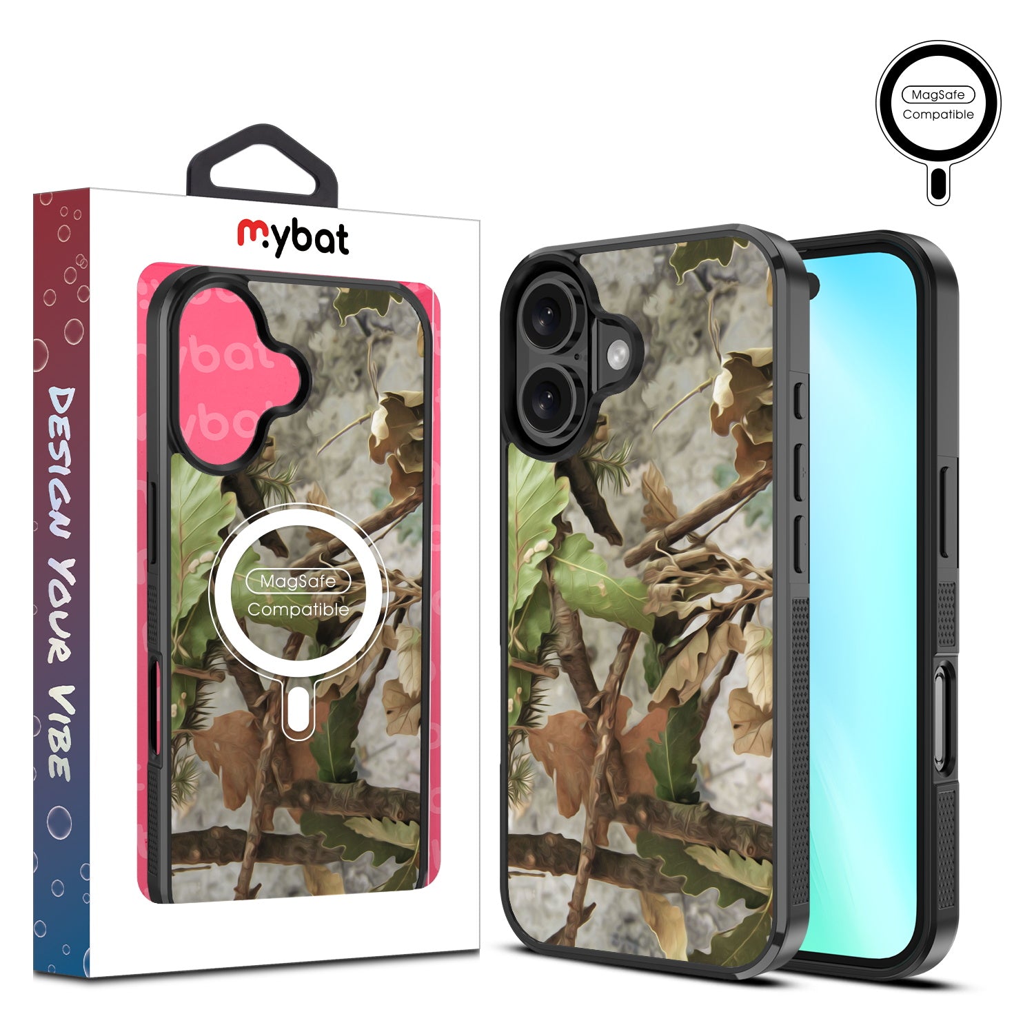 MyBat Design Lab Series MagSafe Case for Apple iPhone 16 Plus - Forest Camouflage