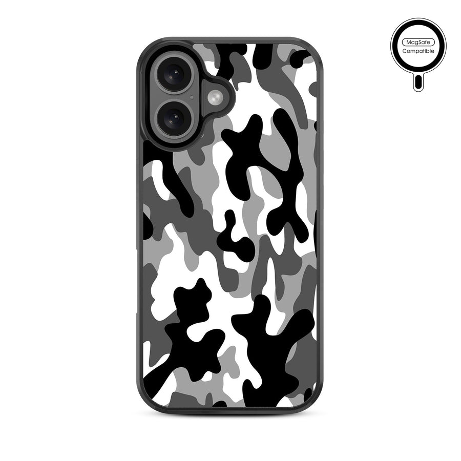 MyBat Design Lab Series MagSafe Case for Apple iPhone 16 Plus - Black & White Camouflage