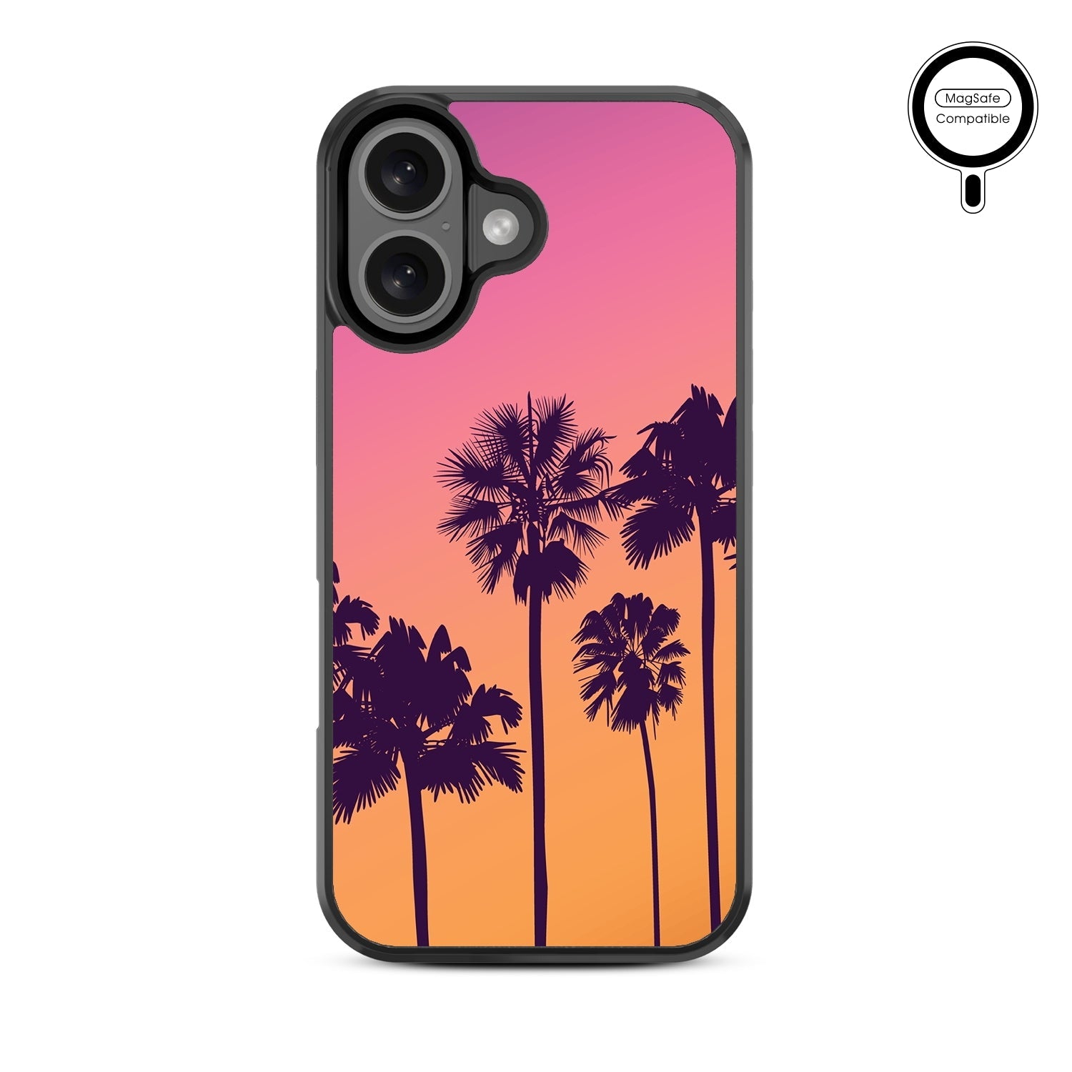 MyBat Design Lab Series MagSafe Case for Apple iPhone 16 Plus - Palm Tree Sunset