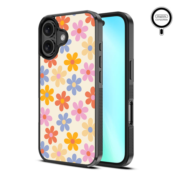 MyBat Design Lab Series MagSafe Case for Apple iPhone 16 Plus - Retro Daisies - MIP16MCSLESMSM137-2.jpg