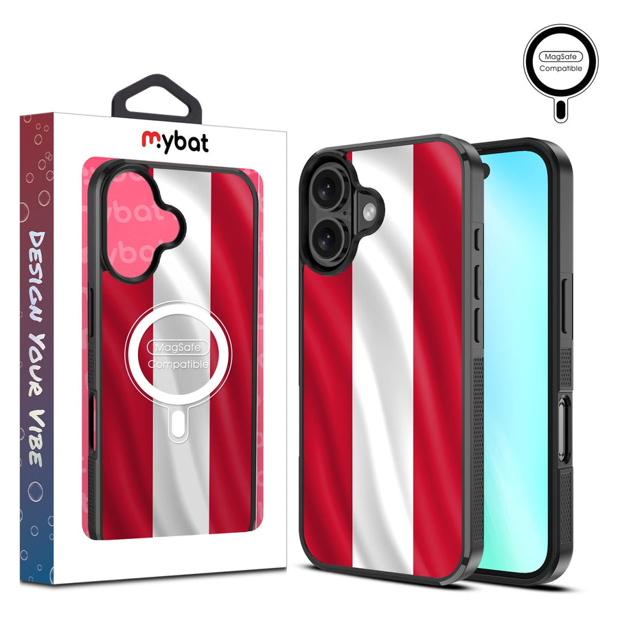 MyBat Design Lab Series MagSafe Case for Apple iPhone 16 Plus - Austria Flag