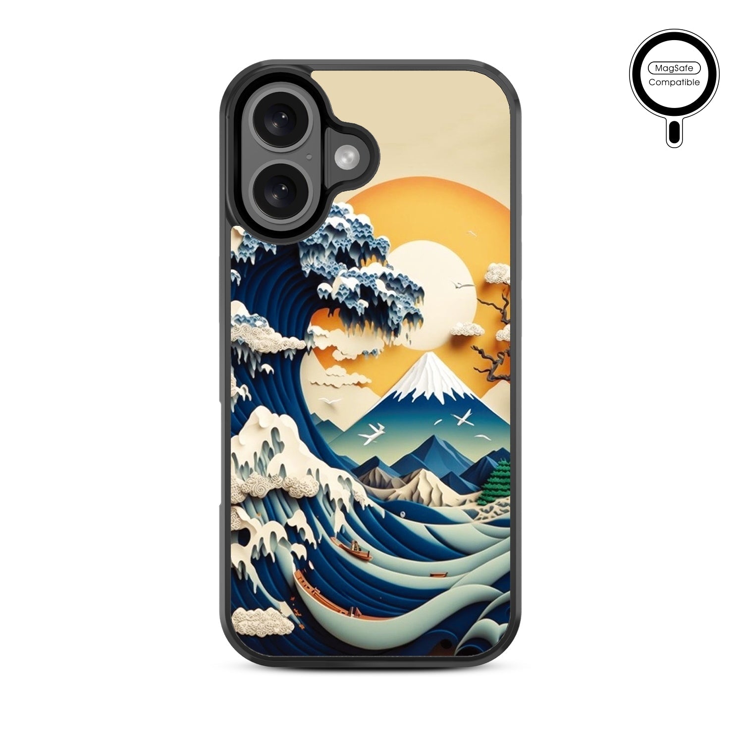 MyBat Design Lab Series MagSafe Case for Apple iPhone 16 Plus - The Great Wave