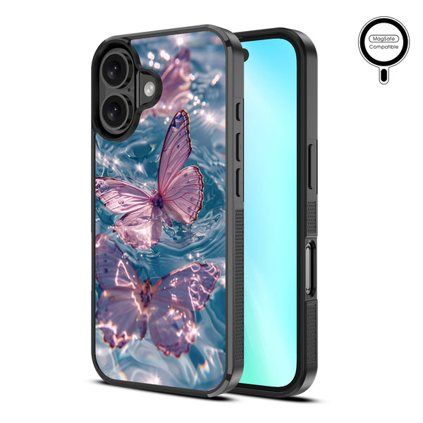 MyBat Design Lab Series MagSafe Case for Apple iPhone 16 Plus - Floating Butterflies - MIP16MCSLESMSM180-2.jpg