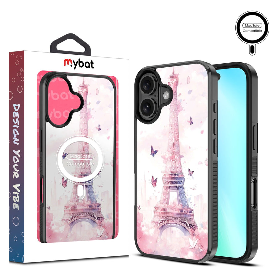 MyBat Design Lab Series MagSafe Case for Apple iPhone 16 Plus - Parisian Butterflies