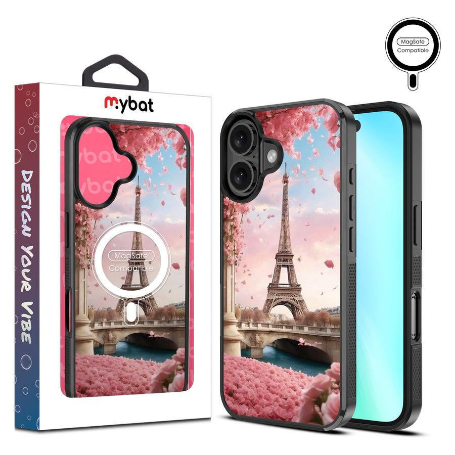 MyBat Design Lab Series MagSafe Case for Apple iPhone 16 Plus - Paris In Bloom